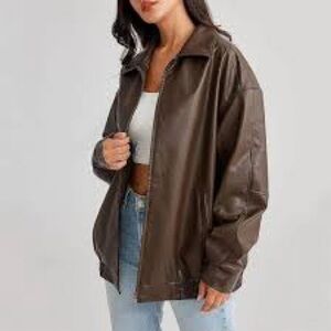 Women's Brown Leather Jacket